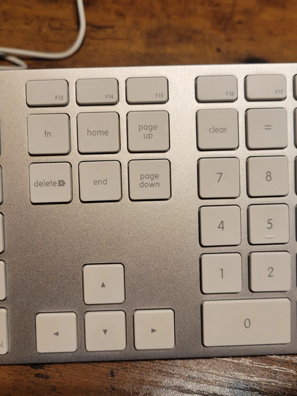 Apple White Wired Slim Desktop Keyboard
